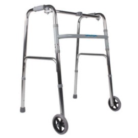 ANDADERA DE ALUMINIO PLEGABLE CON RUEDAS