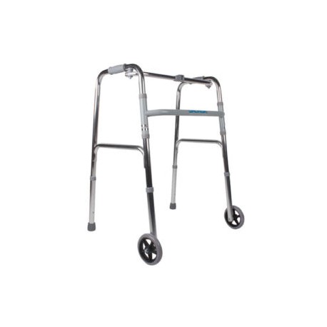 ANDADERA DE ALUMINIO PLEGABLE CON RUEDAS